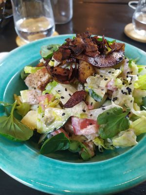 Cesar salad at Breens Deli in Mallorca