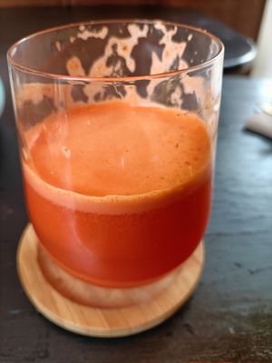 Vitamin juice at Breens Deli in Mallorca