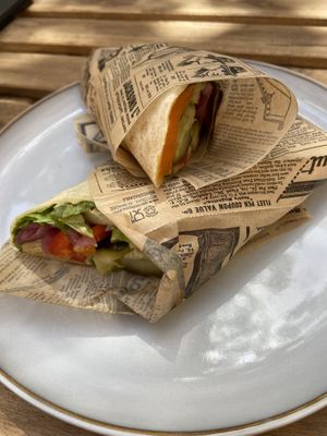 Sweet potato wrap  at Breens Deli in Mallorca