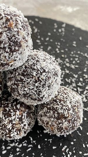 Bounty ball🥥  at Breens Deli in Mallorca