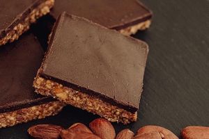 Tahini-almond bar  at Breens Deli in Mallorca