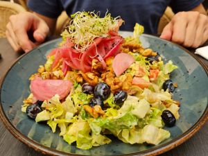 Salad at Breens Deli in Mallorca