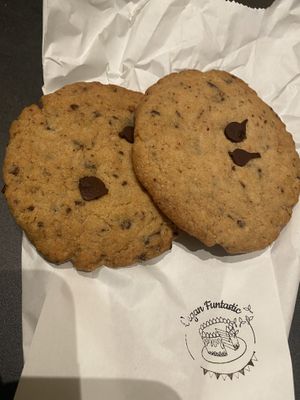 Chocolate chip cookie 🍪  at Vegan Funtastic in Den Helder
