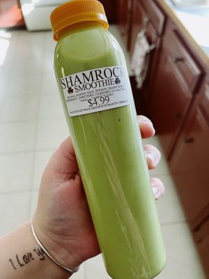 Shamrock Smoothie ☘️  at Fieldstone Farm Market in Marion