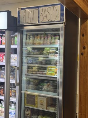 Plant based freezer  at Fieldstone Farm Market in Marion