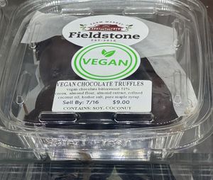 Chocolate truffles  at Fieldstone Farm Market in Marion