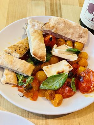 Roasted tomatoes  at Lucile Pizza & Wine Bar in Sarasota