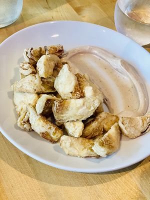 Fried artichokes 🥰 at Lucile Pizza & Wine Bar in Sarasota