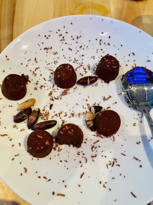Chocolate truffles  at Lucile Pizza & Wine Bar in Sarasota