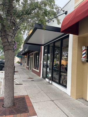 Outside at Lucile Pizza & Wine Bar in Sarasota