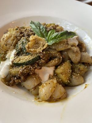 Pasta with cream & truffle sauce  #Veganuary at Lucile Pizza & Wine Bar in Sarasota