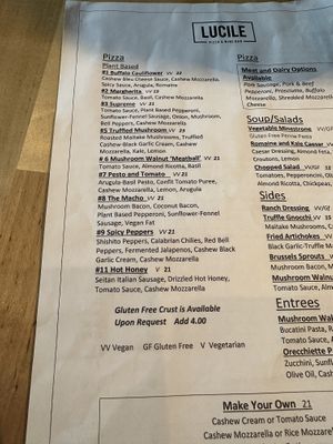   at Lucile Pizza & Wine Bar in Sarasota