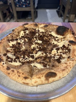 Make your own pizza with Mushroom “bacon”   at Lucile Pizza & Wine Bar in Sarasota