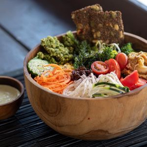 Fully Raw Salad at Healthy Ubud in Canggu