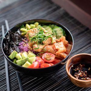 Poke Kimchi Bowl at Healthy Ubud in Canggu