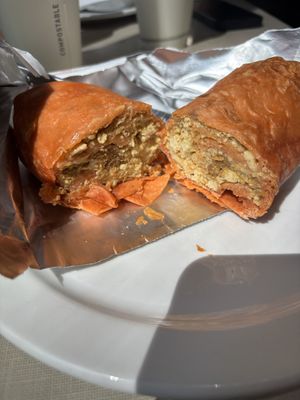 Breakfast burrito   at Base Camp Eatery in Yosemite Valley