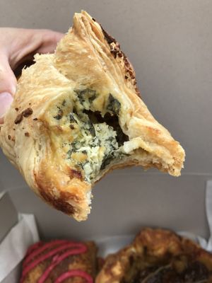 Yes, vegan spinach and cheez pastry ❤️ at SPLIT Bakehouse in La Mesa