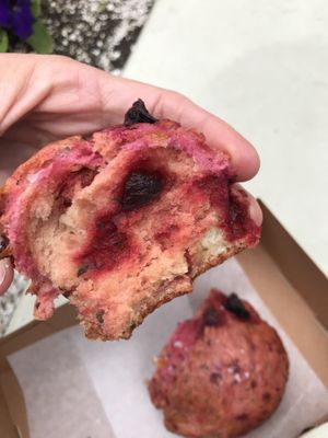 Beet pieces throughout  at SPLIT Bakehouse in La Mesa