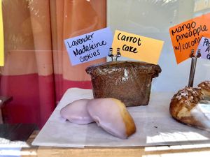 Monthly special, Lavender Madeleine cookies.  at SPLIT Bakehouse in La Mesa