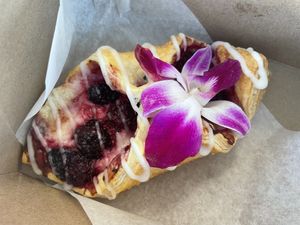 Blackberry Lychee Pocket  at SPLIT Bakehouse in La Mesa