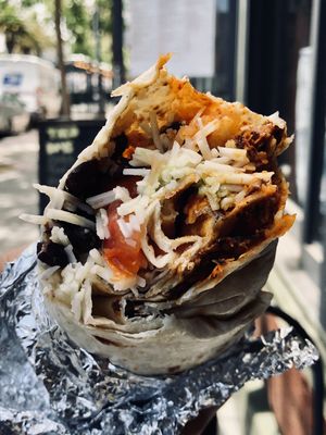 Vegan California Burrito with Soyrizo at Taco Boys  in San Francisco