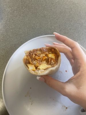 Breakfast burrito with soyrizo   at Taco Boys  in San Francisco