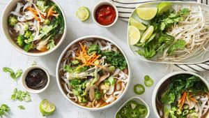 Hanoi Style Pho Soup with Tofu or Vegetables at Little Geisha Can Cook in Budapest