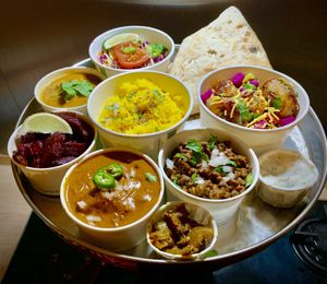 4 Curry Thaali with Golden Tatties  at  Honest Supper Club in Leeds