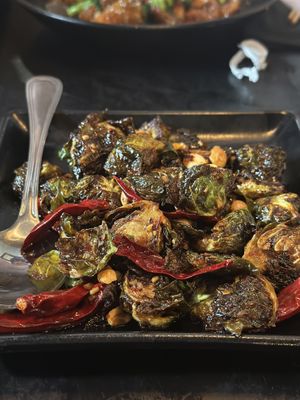 My favorite: the Brussels sprouts 🌱 Could have that as a main dish   at P.F. Chang's in Wauwatosa