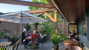 Patio, September 2021. Reservations recommended. at Lat14 in Golden Valley