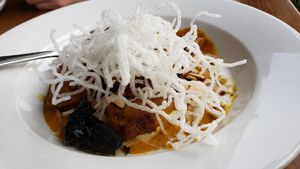 Jackfruit curry ($19). Deeply savory and nicely done, but it's a small portion. at Lat14 in Golden Valley