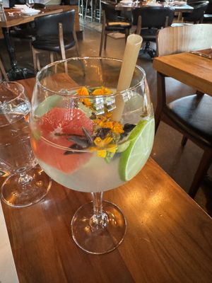 Lat14 tonic with gin   at Lat14 in Golden Valley