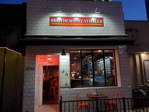 Outside view at Brothers Meatballs in Hollywood