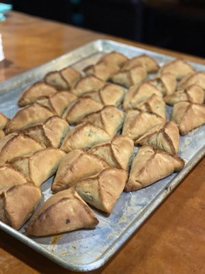 Spinach pies made with spinach and coconut milk  at Old City in Cranford