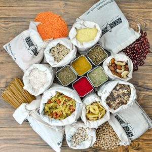 Plastic free shopping with returnable packaging at Roots and Hoots in Brighton