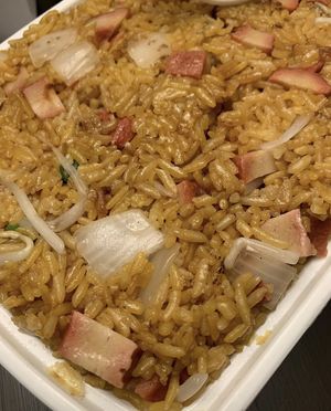 Vegan pork fried rice  at Golden Star in Medford