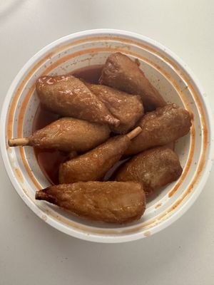 Vegan Buffalo wings  at Golden Star in Medford