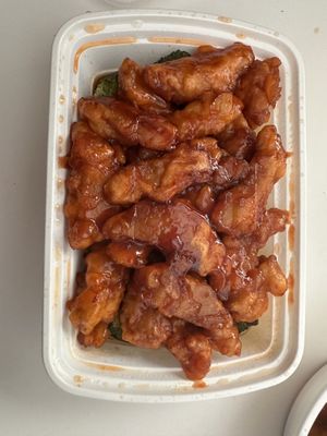 Vegan general tsos chicken  at Golden Star in Medford