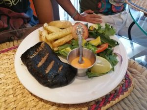 Filete de mar at Cinnamon Veggie in Cuernavaca