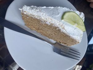 Pie de limón  at Cinnamon Veggie in Cuernavaca