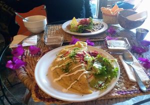 Delicious vegan dinner 😋 at Cinnamon Veggie in Cuernavaca