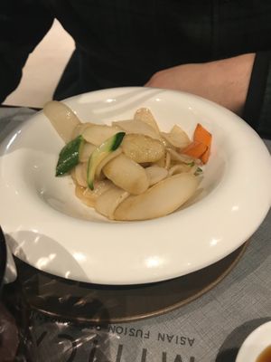 Stir fried rice cakes with veggies  at Mitica in Padua