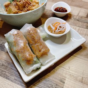 ✨Dau Hu Chien Sa (Deep Fried Tofu, Vegan)  at Red Sparrow in Central Singapore