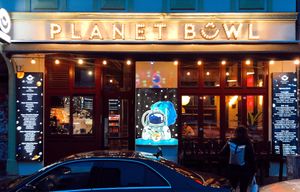 Planet Bowl from outside at Planet Bowl in Berlin