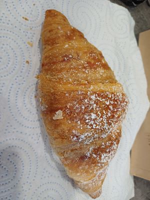 Vegan raspberry croissant at Ground and Co in Galway