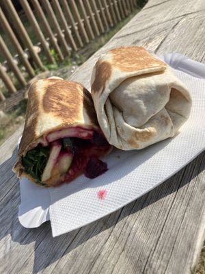 Vegan wrap  at Občerstvenie u Kocmundu in Svaety Jur