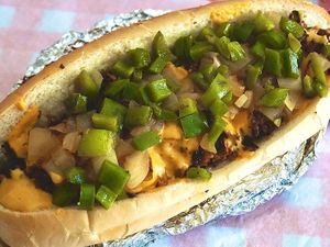 The Bell Vegan Cheesesteaks sandwich at Ave 26 Vegan in Los Angeles