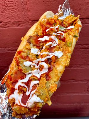 Buffalo Chick'n Cheesesteaks at Ave 26 Vegan in Los Angeles