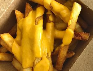 Cheezy Fries at Ave 26 Vegan in Los Angeles