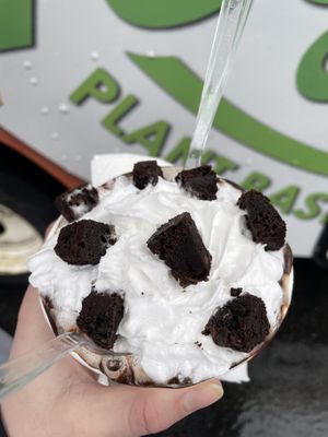 Brownie explosion sundae  at Veg Out - Food Truck in Surrey
